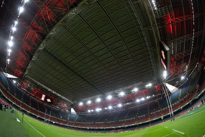 220225  Wales v Ireland, 2025 Guinness Six Nations - A general view of the Principality Stadium ahead of the match