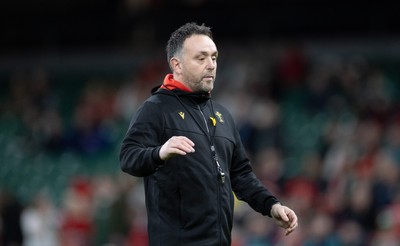 220225  Wales v Ireland, 2025 Guinness Six Nations - Wales interim head coach Matt Sherratt ahead of the match