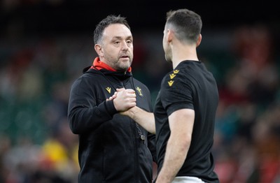 220225  Wales v Ireland, 2025 Guinness Six Nations - Wales interim head coach Matt Sherratt ahead of the match