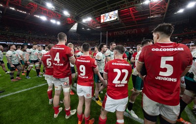 220225  Wales v Ireland, 2025 Guinness Six Nations - Wales applaud Ireland off the pitch at the end of the match