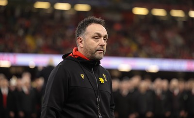 220225  Wales v Ireland, 2025 Guinness Six Nations - Wales interim head coach Matt Sherratt