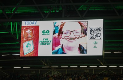 220225  Wales v Ireland, 2025 Guinness Six Nations - Go Compare fan cam engagement