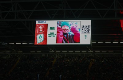 220225  Wales v Ireland, 2025 Guinness Six Nations - Go Compare fan cam engagement