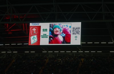 220225  Wales v Ireland, 2025 Guinness Six Nations - Go Compare fan cam engagement