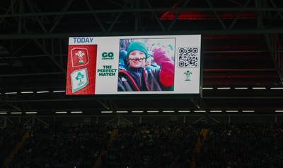 220225  Wales v Ireland, 2025 Guinness Six Nations - Go Compare fan cam engagement