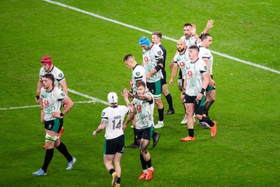 220225 - Wales v Ireland - Guinness Six Nations - Ireland celebrate their first try