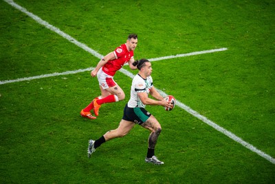 220225 - Wales v Ireland - Guinness Six Nations - James Lowe of Ireland