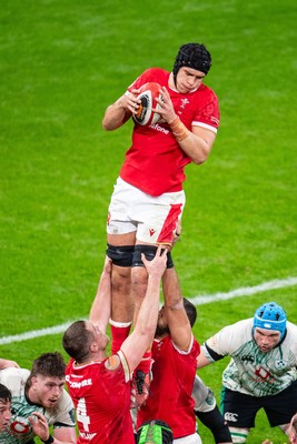 220225 - Wales v Ireland - Guinness Six Nations - Dafydd Jenkins of Wales