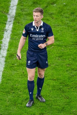 220225 - Wales v Ireland - Guinness Six Nations - referee Christophe Ridley