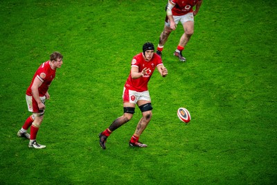 220225 - Wales v Ireland - Guinness Six Nations - Dafydd Jenkins of Wales