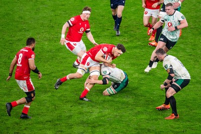 220225 - Wales v Ireland - Guinness Six Nations - Teddy Williams of Wales