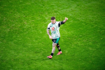 220225 - Wales v Ireland - Guinness Six Nations - Andrew Porter of Ireland applauds the fans after the match