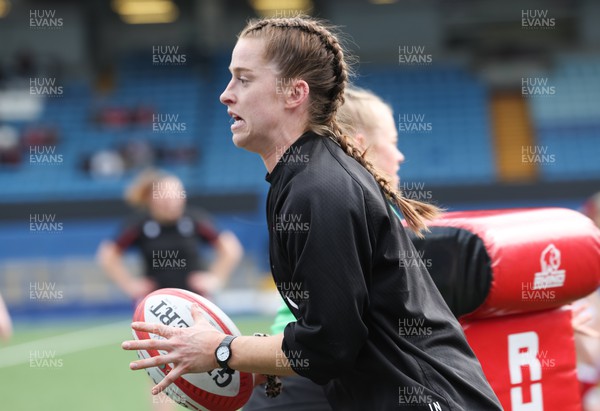 250323 - Wales v Ireland, TikToc Women’s 6 Nations - Lisa Neumann of Wales during warmup ahead of the match