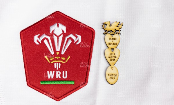 250323 - Wales v Ireland, TikToc Women’s 6 Nations - The Welsh love spoon given to each player in the home changing room ahead of the match