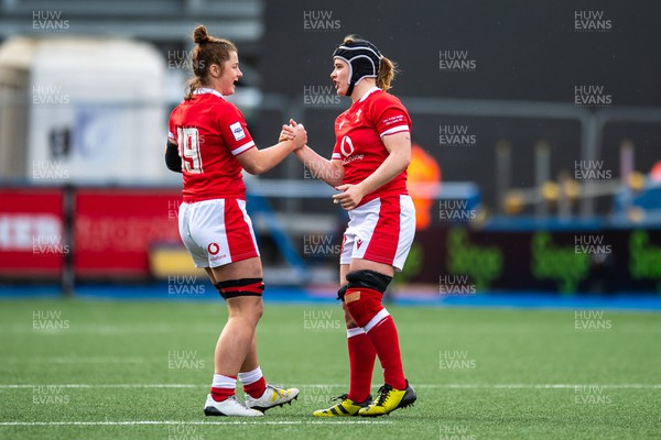 250323 - Wales v Ireland - TikTok Women's Six Nations - Kate Williams of Wales comes on for her first cap