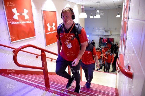 310819 - Wales v Ireland - Under Armour Series - Rhys Carre arrives