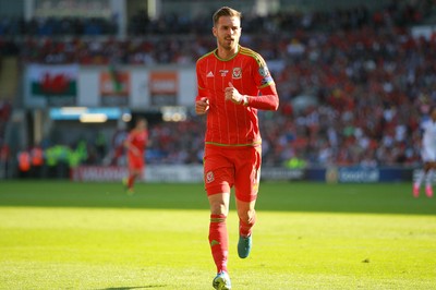 060915 - Wales v Israel - UEFA European Championship Qualifier - Aaron Ramsey of Wales
