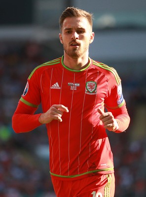 060915 - Wales v Israel - UEFA European Championship Qualifier - Aaron Ramsey of Wales