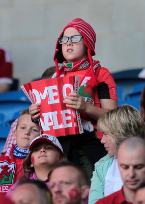 060915 - Wales v Israel - UEFA European Championship Qualifier - A young Wales fan