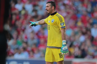060915 - Wales v Israel - UEFA European Championship Qualifier - Ofir Marciano of Israel