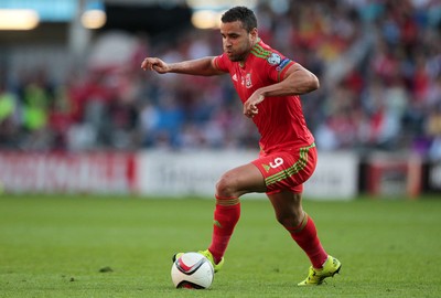 060915 - Wales v Israel - UEFA European Championship Qualifier - Hal Robson-Kanu of Wales
