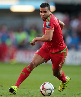 060915 - Wales v Israel - UEFA European Championship Qualifier - Hal Robson-Kanu of Wales