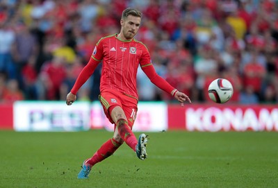 060915 - Wales v Israel - UEFA European Championship Qualifier - Aaron Ramsey of Wales