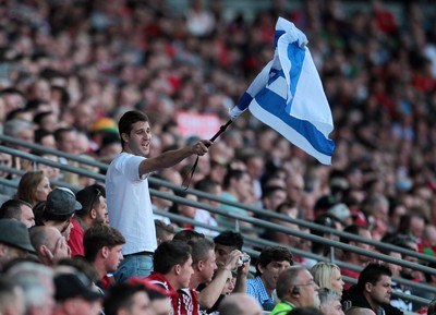 060915 - Wales v Israel - UEFA European Championship Qualifier - A Israel fan