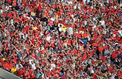 060915 - Wales v Israel, UEFA European Championship 2016 Qualifying match - A capacity crowd watch Wales take on Israel at the Cardiff City Stadium