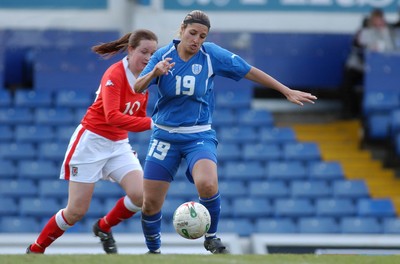 300306 - Wales v Israel - FIFA Women's World Cup - Euro Group 8 Israel's Sivan Fhima takes the ball forwards 