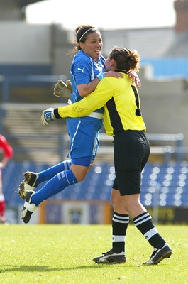 300306Wales v Israel FIFA Womens World Cup, Cardiff, Wales Israel's Rachel Shelina Israel (8) celebrates her goal with keeper Adi Yurman �Huw Evans, Cardiff 