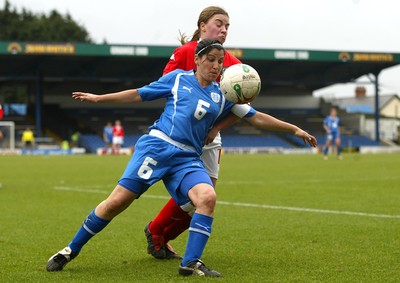 300306Wales v Israel FIFA Womens World Cup, Cardiff, Wales Israels' Maital Dayan holds off Katie Williams �Huw Evans, Cardiff 