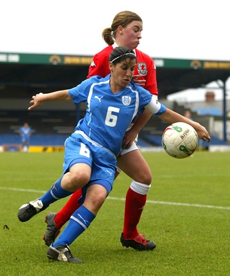 300306Wales v Israel FIFA Womens World Cup, Cardiff, Wales Israels' Maital Dayan holds off Katie Williams �Huw Evans, Cardiff 