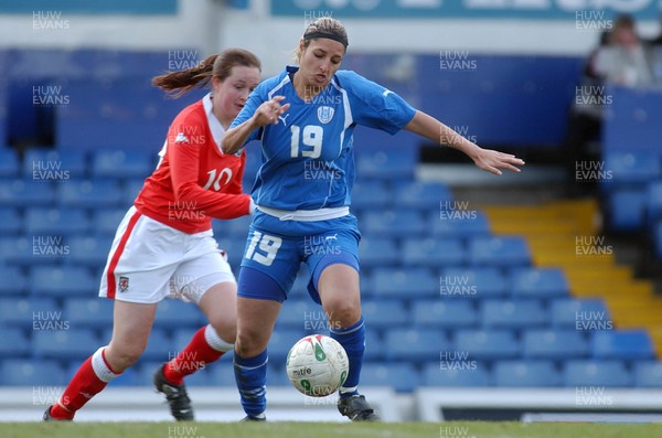 300306 - Wales v Israel - FIFA Women's World Cup - Euro Group 8 Israel's Sivan Fhima takes the ball forwards 