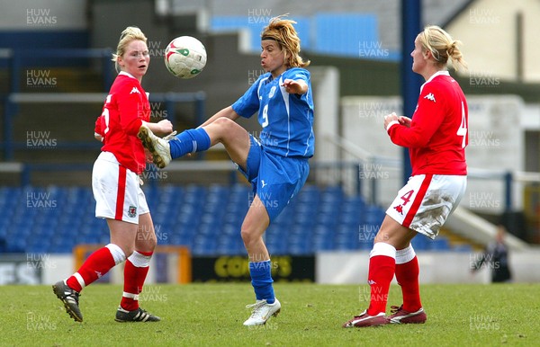 300306Wales v Israel FIFA Womens World Cup, Cardiff, Wales Israels' Silvi Jen plays the ball past Katie Daley �Huw Evans, Cardiff 