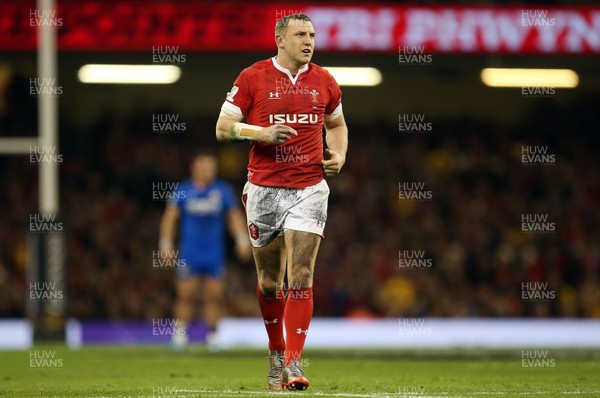 010220 - Wales v Italy - Guinness 6 Nations - Hadleigh Parkes of Wales
