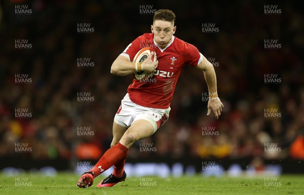 010220 - Wales v Italy - Guinness 6 Nations - Josh Adams of Wales