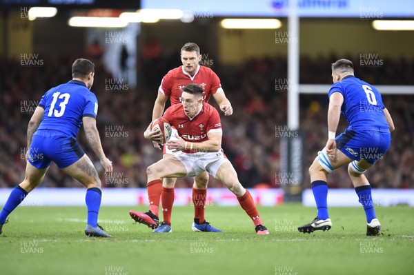 010220 - Wales v Italy - Guinness Six Nations - Josh Adams of Wales  