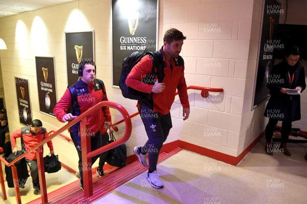 010220 - Wales v Italy - Guinness Six Nations - Leigh Halfpenny arrives