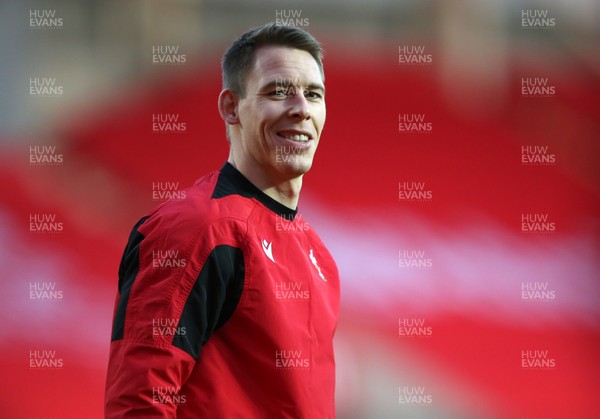 051220 - Wales v Italy - Autumn Nations Cup 2020 - Liam Williams of Wales during the warm up