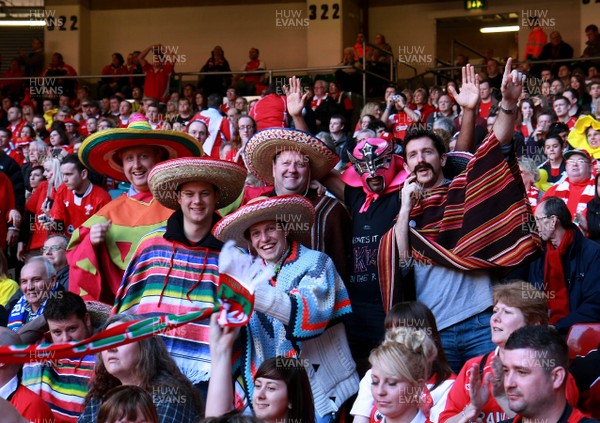 100312 Wales v Italy - RBS 6 Nations Championship - Supporters enjoy the match day atmosphere 