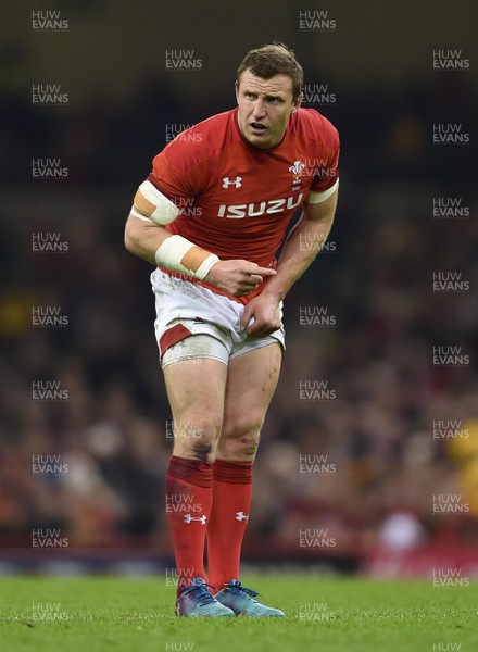 110318 - Wales v Italy - NatWest 6 Nations 2018 - Hadleigh Parkes of Wales
