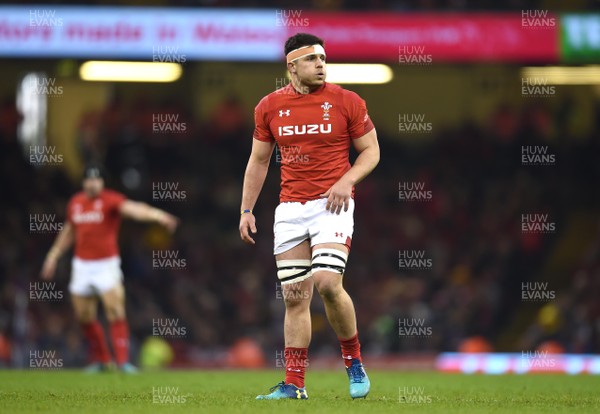 110318 - Wales v Italy - NatWest 6 Nations 2018 - Ellis Jenkins of Wales