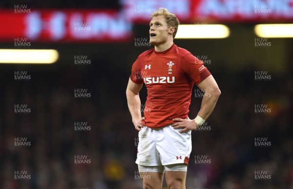 110318 - Wales v Italy - NatWest 6 Nations 2018 - Aled Davies of Wales