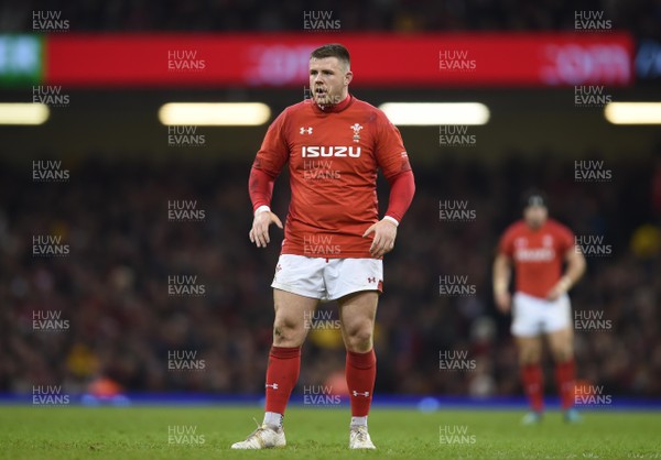 110318 - Wales v Italy - NatWest 6 Nations 2018 - Rob Evans of Wales