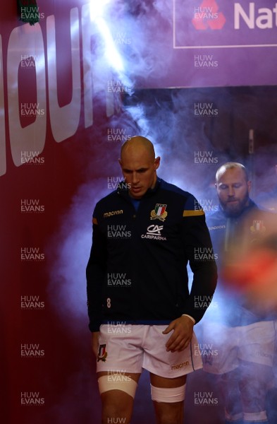 110318 - Wales v Italy - Natwest 6 Nations Championship - Sergio Parisse of Italy walks down the tunnel