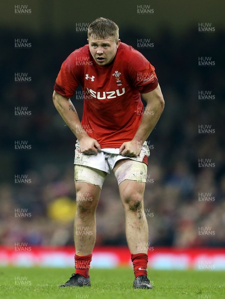 110318 - Wales v Italy - Natwest 6 Nations Championship - James Davies of Wales