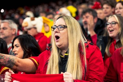 140326 - Wales v Italy - Guinness Six Nations - Fans During the Game