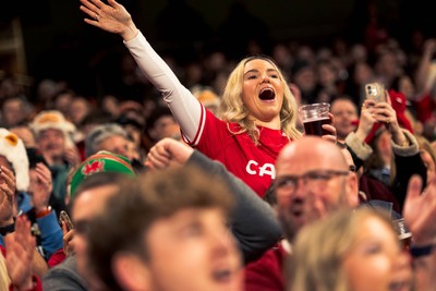 140326 - Wales v Italy - Guinness Six Nations - Fans During the Game