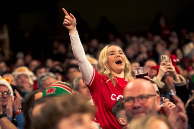 140326 - Wales v Italy - Guinness Six Nations - Fans During the Game